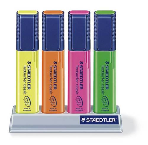 טוש זוהר STAEDTLER סט 1/4 