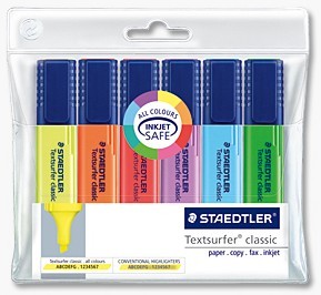 סט טוש זוהר 1/6 STAEDTLER