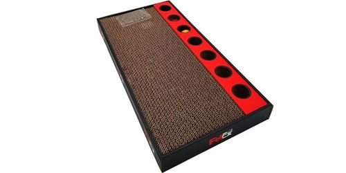פטקס קרטון גירוד מלבן + 2 כדורים - 48X25X5 ס