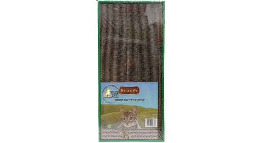 קרטון גירוד רגיל לחתול בתוספת קטניפ - 49/23/4 ס