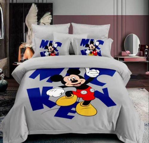 סט מצעים יחיד מיקי מאוס Disney למיטת יחיד 90×200 ס״מ מבד מיקרופייבר אל-קמט כולל ציפה סדין וציפית בעיצוב מיקי מאוס צבעוני.