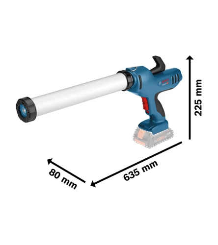 אקדח סיליקון נטען  BOSCH GCG 18V-600 + סוללה 4AH ומטען