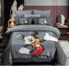 סט מצעים יחיד מיקי מאוס אפור Disney מיקרופייבר אל-קמט 90×200 ס״מ – 3 חלקים