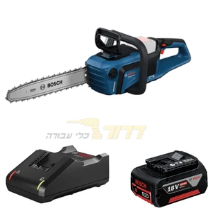 מסור שרשרת נטען GKE 18V-40 Professional + סוללה 4AH ומטען 16"
