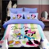 סט מצעים יחיד מיני מאוס ודייזי Disney פסטל מיקרופייבר אל-קמט 90×200 ס״מ – 3 חלקים