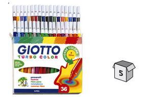 טושים 1/36 GIOTTO TURBO COLOR 
