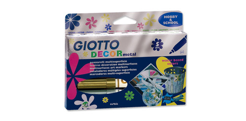 טושים מטאליים 1/5 GIOTTO DECOR METAL