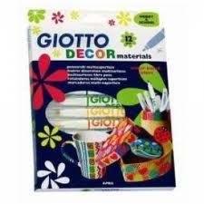 טושים לכל המשטחים GIOTTO DECOR MATERIALS 1/12