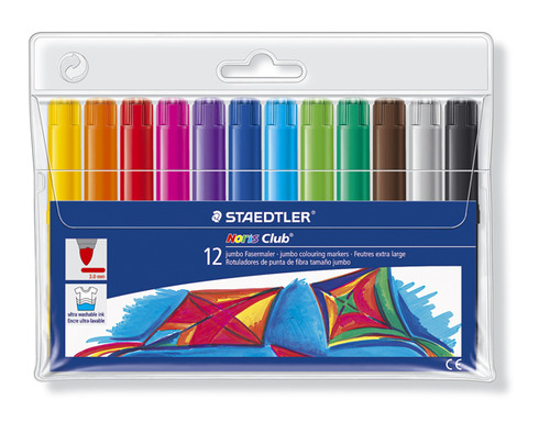 טושים עבים 1/12 STAEDTLER