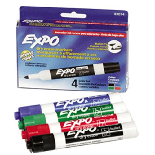 סט טושים ללוח מחיק 1/4 EXPO