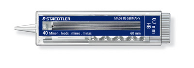עופרות 0.7-0.5 1/40 STAEDTLER