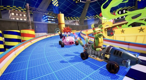  Nickelodeon Kart Racers + Volant Nintendo Switch (Code Digital) | ניקולודיאון קארט רייסרס + הגה Nintendo Switch (קוד דיגיטלי)