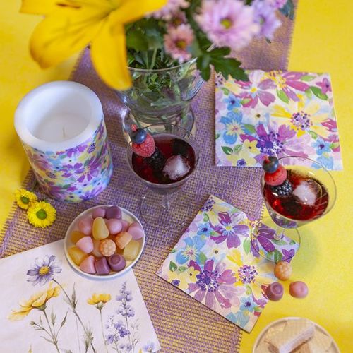 מפיות נייר 20 יח' Vibrant Blossoms