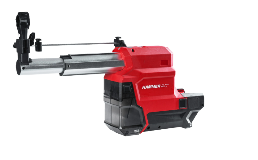 מערכת שאיבת אבק ייעודית Milwaukee M18 FPDDEXL לפטישוני M18 FUEL SDS Plus עד 32 מ״מ עם AUTOPULSE