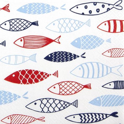 מפיות נייר 20 יח' Fish on Tour