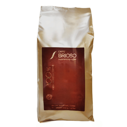 250 גרם פולי קפה בריוסו ערביקה Caffe Brioso 100% 