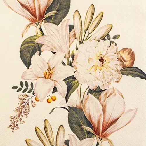 מפיות נייר 20 יח' Vintage Flowers