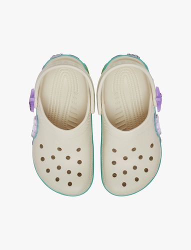 Crocs Classic Sea Sparkle Shaker Clog K - כפכפי קלוג קרוקס לילדים בצבע קרם בעיטור צדפים