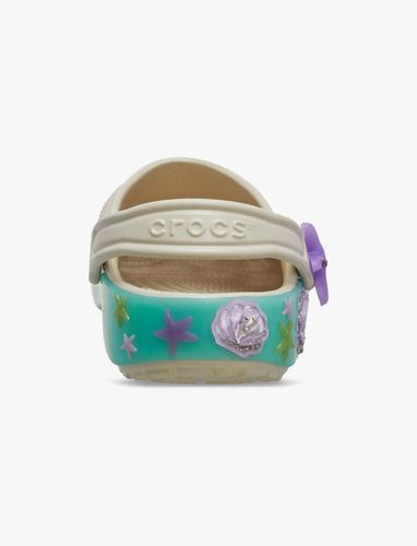 Crocs Classic Sea Sparkle Shaker Clog K - כפכפי קלוג קרוקס לילדים בצבע קרם בעיטור צדפים