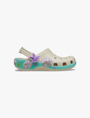 Crocs Classic Sea Sparkle Shaker Clog T - כפכפי קלוג קרוקס לילדים מידות קטנות בצבע קרם בעיטור צדפים