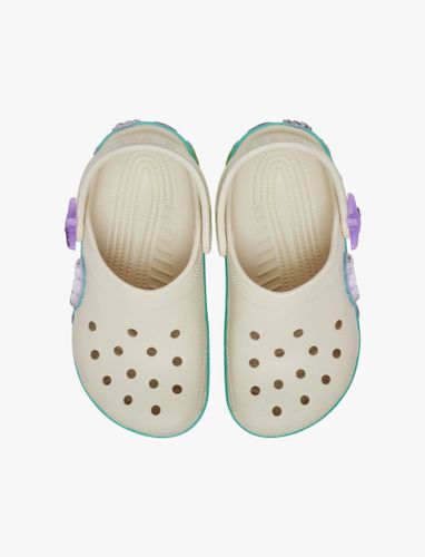 Crocs Classic Sea Sparkle Shaker Clog T - כפכפי קלוג קרוקס לילדים מידות קטנות בצבע קרם בעיטור צדפים