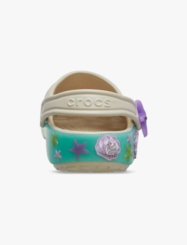 Crocs Classic Sea Sparkle Shaker Clog T - כפכפי קלוג קרוקס לילדים מידות קטנות בצבע קרם בעיטור צדפים
