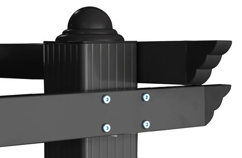 פרגולה מפוארת אלומיניום 3X3 דגם קיסר Garden Top
