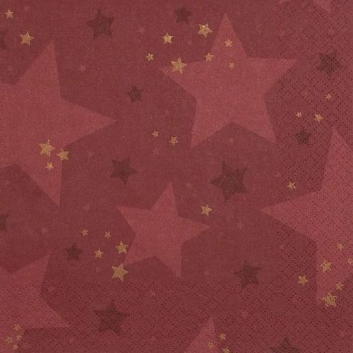 מפיות נייר 20 יח' Starshine red