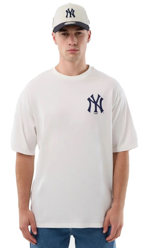 חולצת ניו ארה New Era MLB Cap Graphic White Oversized T-Shirt | גברים