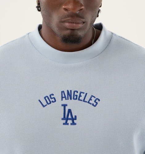 חולצת ניו ארה New Era LA Dodgers MLB Waffle T-Shirt | גברים