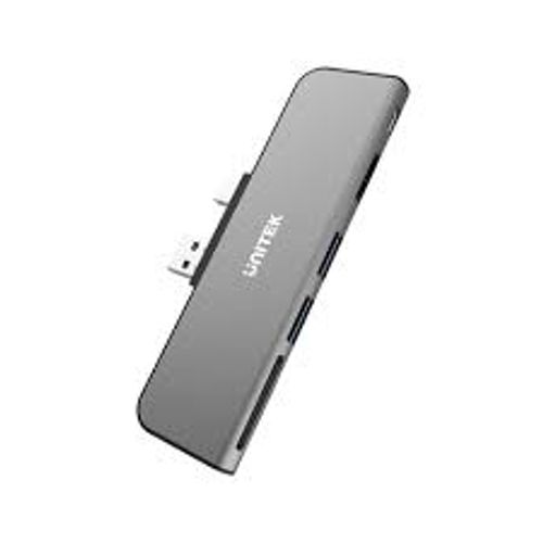 מולטיפורט + קורא כרטיסים עבור  Unitek uHUB H6+ 6-in-1 Hub   TYPE C   Surface Pro 