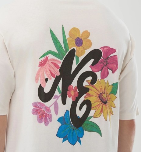 חולצת ניו ארה New Era Floral Graphic Oversized T-Shirt | גברים
