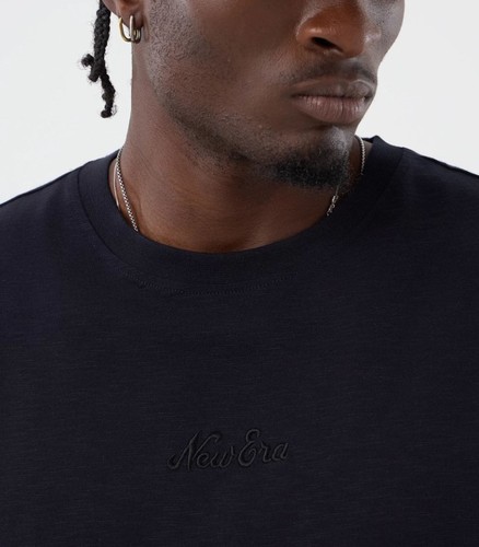 חולצת ניו ארה New Era Slub Navy Oversized T-Shirt | גברים