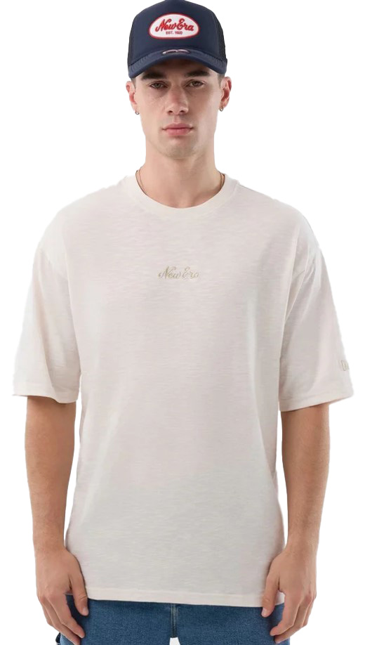 חולצת ניו ארה New Era Slub Navy Oversized T-Shirt | גברים