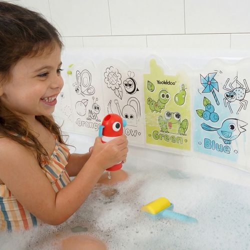 ספר קסם עם רולר וספריי למשחק באמבטיה מבית