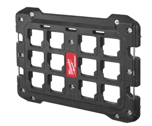 פלטת תלייה Milwaukee PACKOUT לקיר ולעמדת עבודה כושר נשיאה עד 22.7 ק״ג דגם 4932471638