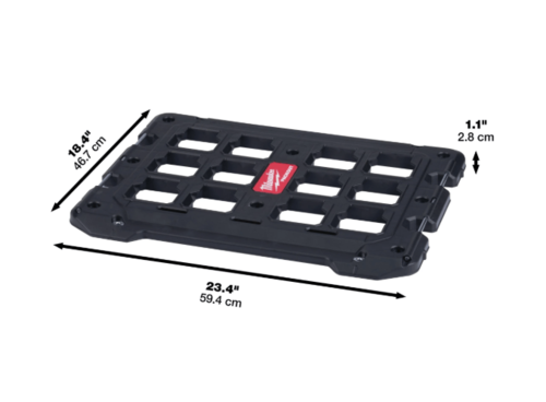 פלטת תלייה Milwaukee PACKOUT לקיר ולעמדת עבודה כושר נשיאה עד 22.7 ק״ג דגם 4932471638