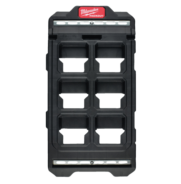 פלטת תלייה קומפקטית Milwaukee PACKOUT לקיר ולעמדת עבודה כושר נשיאה עד 22.7 ק״ג דגם 4932480621