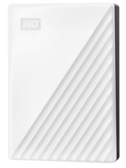 כונן קשיח חיצוני צבע לבן Western Digital My Passport 5TB