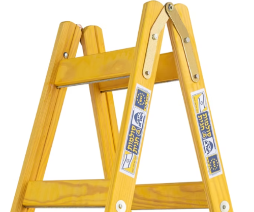סולם עץ תיקני 2X4 שלבים - HAGIT