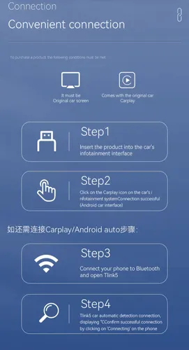 מתאם אלחוטי CarPlay & Android Auto Q2D