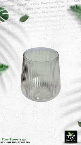 כוס פסים 12OZ ארוז 5 יח'