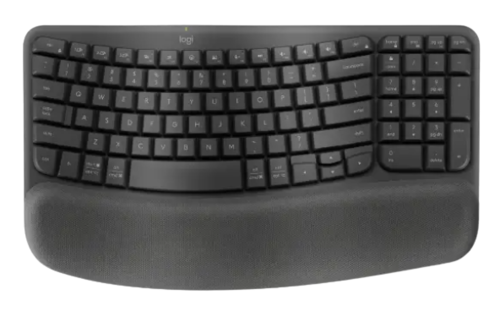 מקלדת ארגונומית אלחוטית | LOGITECH LOGI Wave Keys