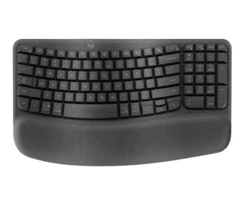 מקלדת ארגונומית אלחוטית | LOGITECH LOGI Wave Keys