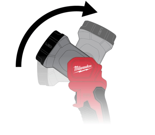פנס LED נטען Milwaukee M18 TLED גוף בלבד 120 לומן ראש מסתובב 135 מעלות דגם 4932430361