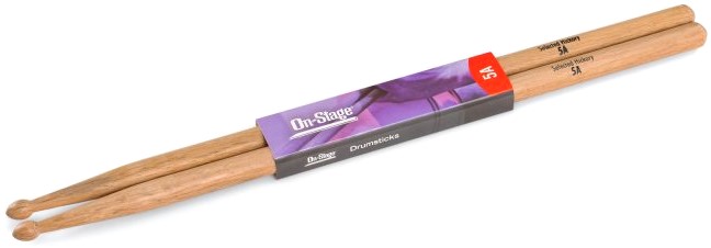 מקלות תופים On Stage 5A Hickory Drum Sticks