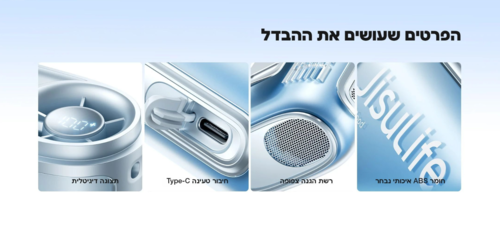 מאוורר חגורה נטען  לחיילים בשטח JISULIFE Life 5