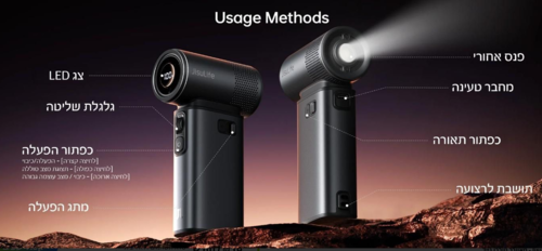 מאוורר טורבו ידני Ultra 2 – עוצמת על, סוללת 9000mAh ו-100 רמות מהירות Jisulife
