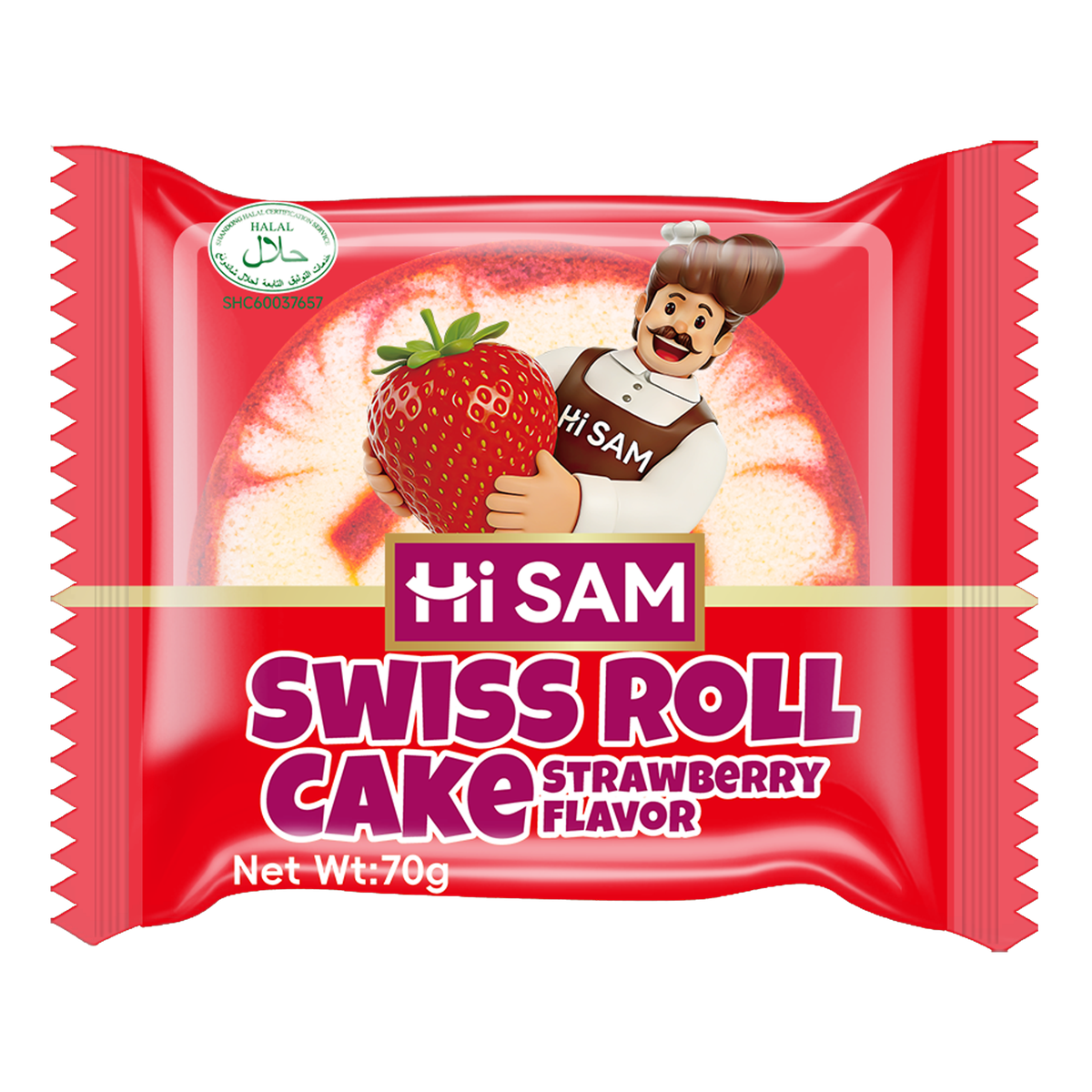 Hi SAM מאפה בטעם תות שדה 70 גרם