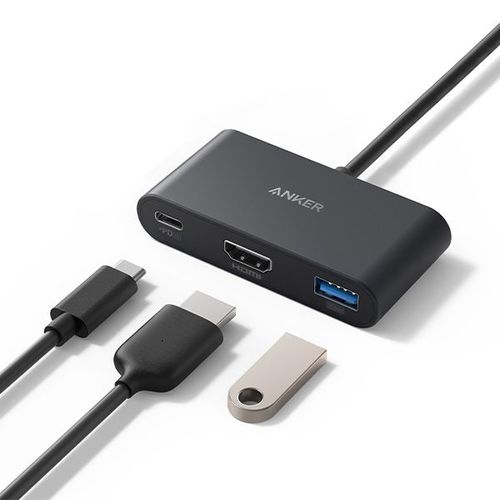רכזת Anker PowerExpand 3-in-1 USB-C PD Hub Gray
